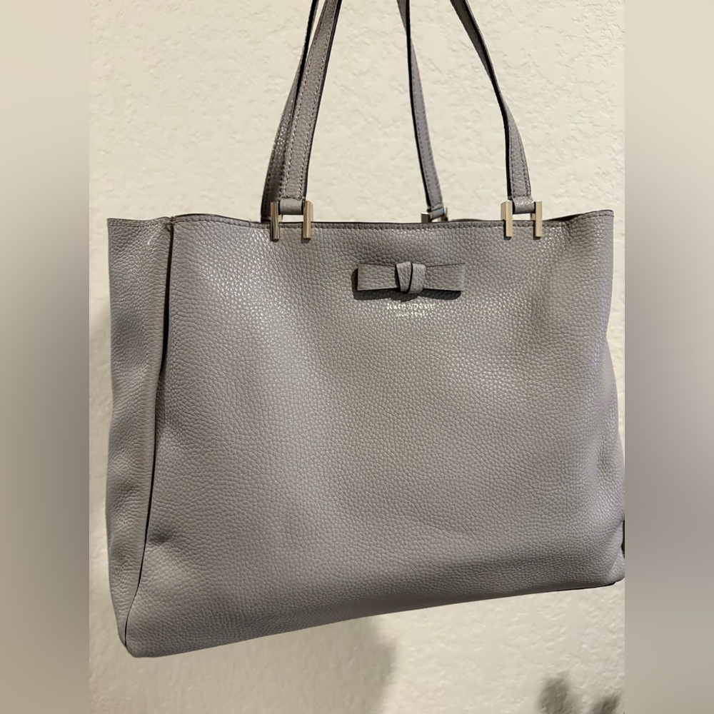 Kate Spade Tote Bag Leather Suede Interior
